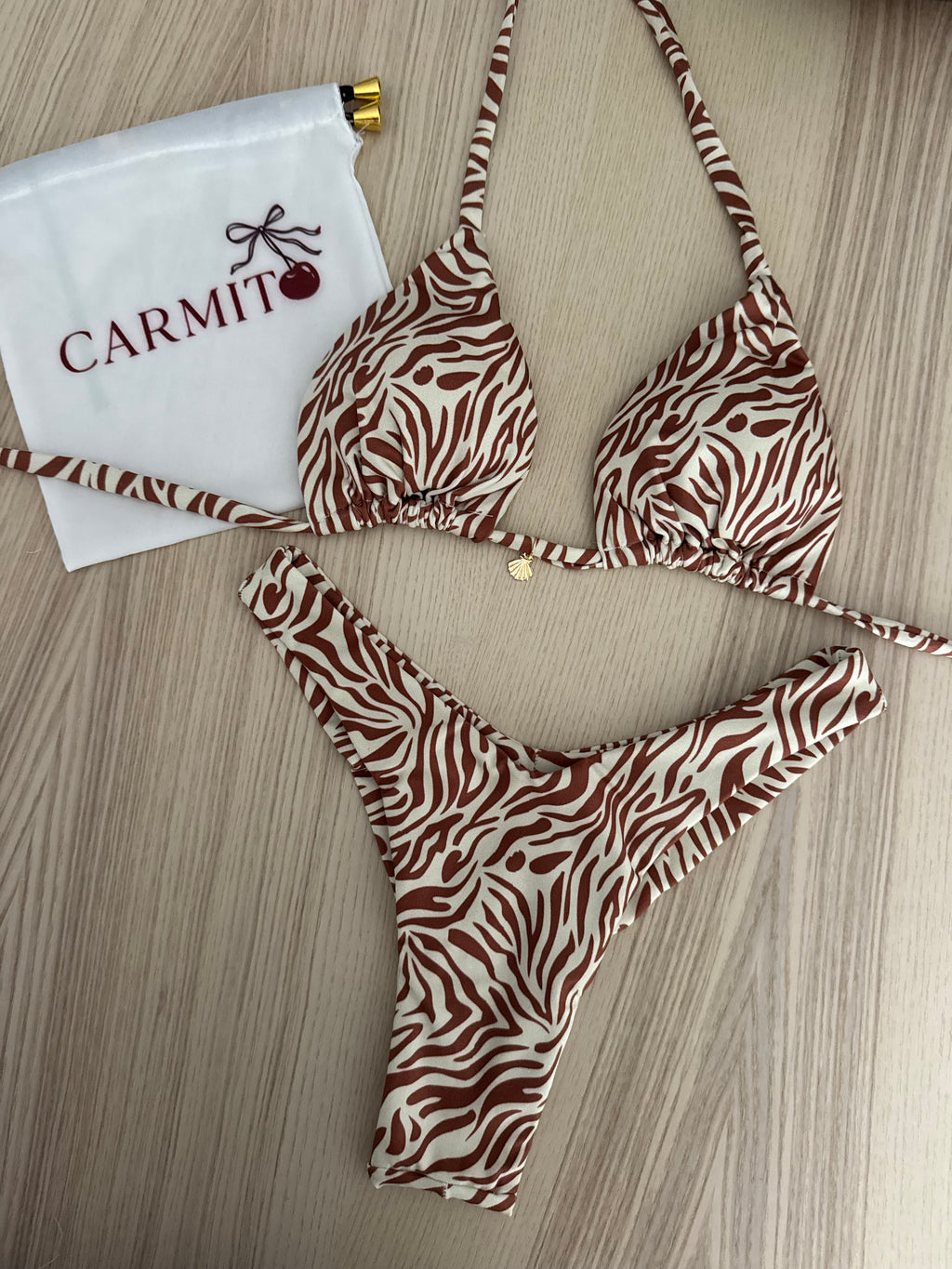 Bikini Animal Castanho