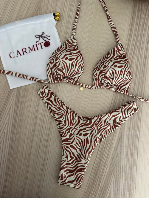Bikini Animal Castanho