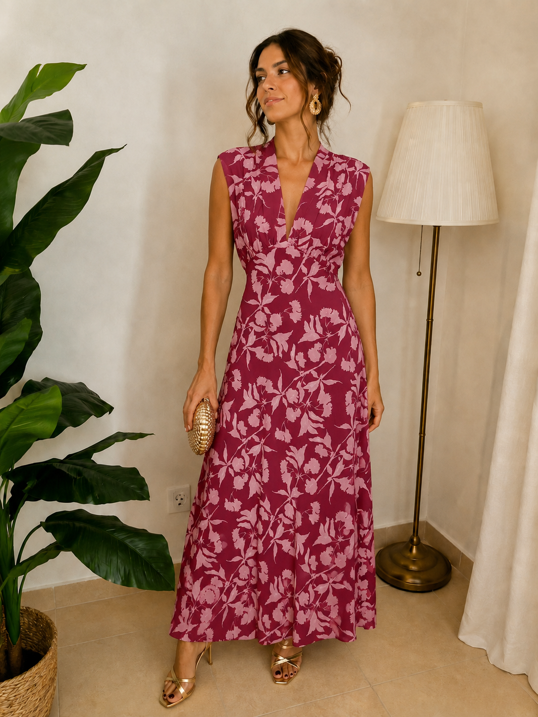 Vestido Benedita Vinho